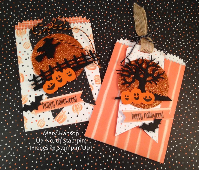 Halloween Treat Bags Spooky Fun Halloween Scenes Up North Stampin'