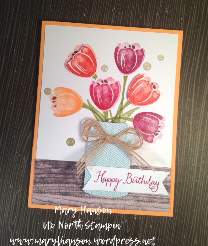 Tranquil Tulips Pick a B Flat Mary Hanson Up North Stampin'