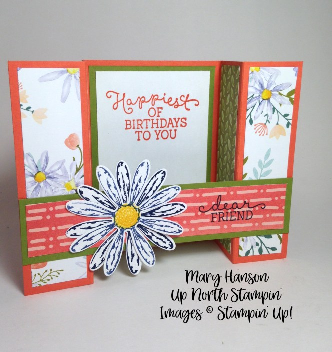 Daisy Bridge Fold Mary Hanson Up North Stampin