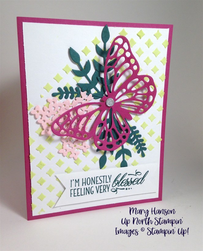 Embossing Paste Beautiful Bouquet Butterfly Thinlits Mary Hanson Up North Stampin