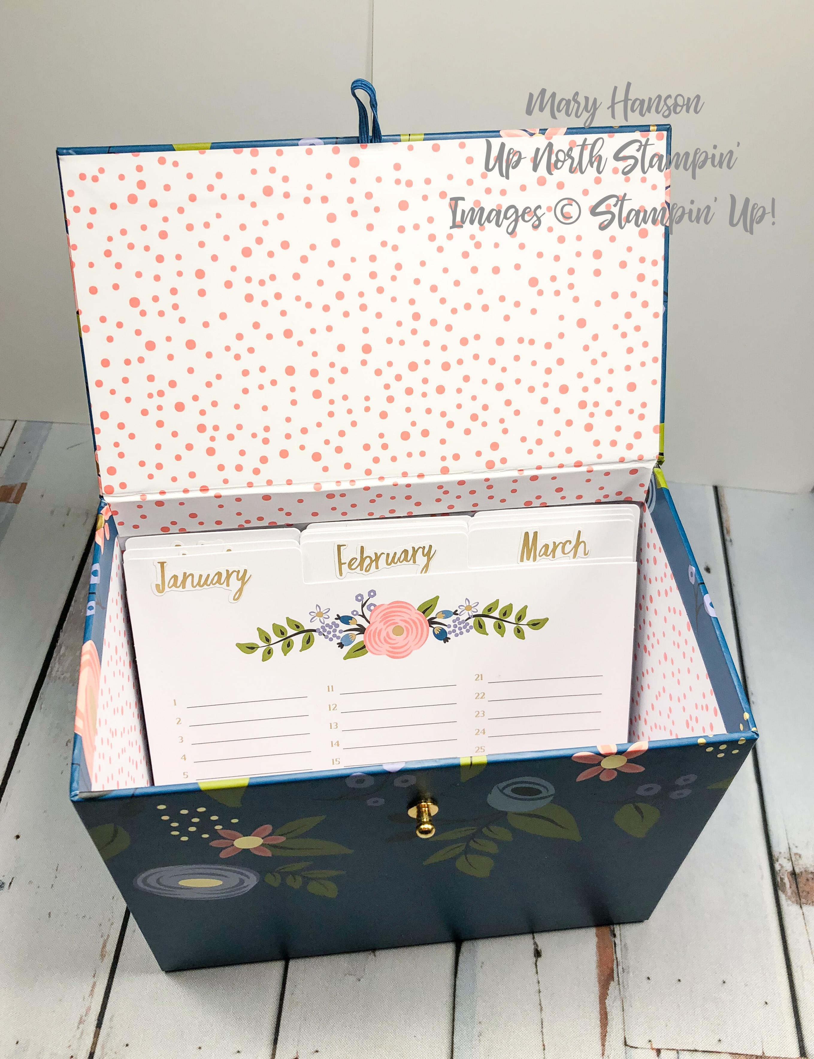 Perennial Birthday Open Box - Up North Stampin' - Mary Hanson