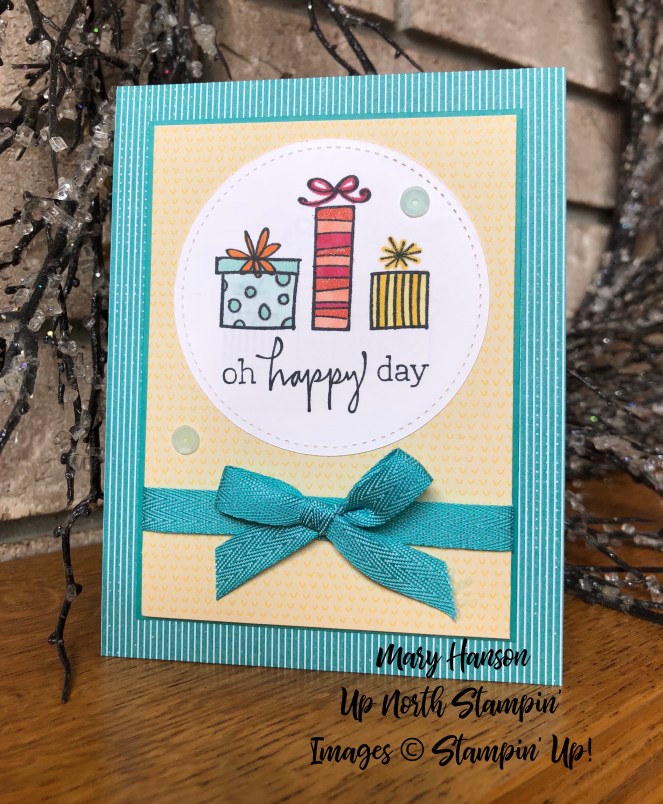 Happiest of Days - Bubbles & Fizz Designer Series Paper - Up North Stampin' - Mary Hanson - Stampin' Up!
