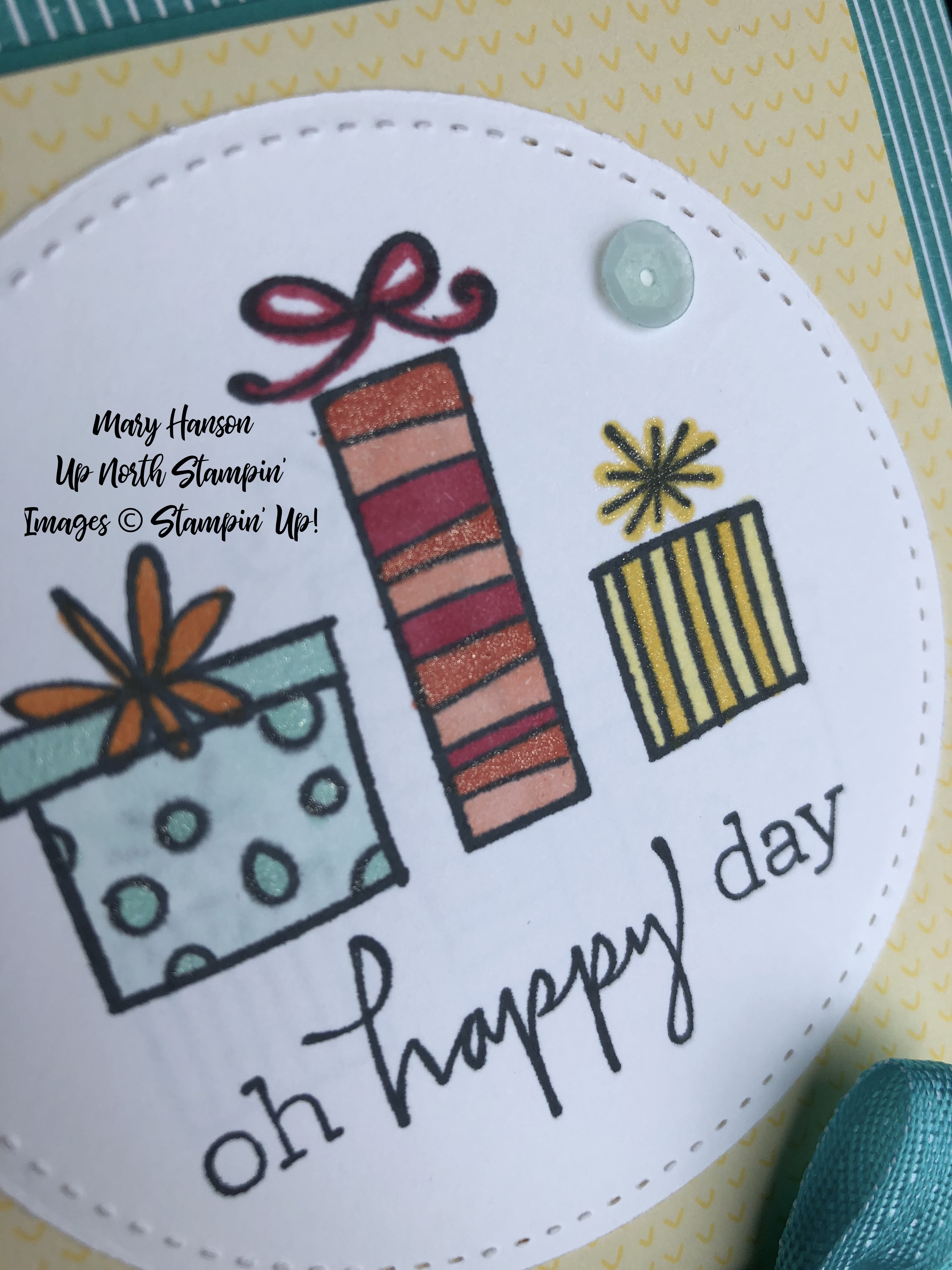 Happiest of Days - Close Up - Mary Hanson - Up North Stampin'