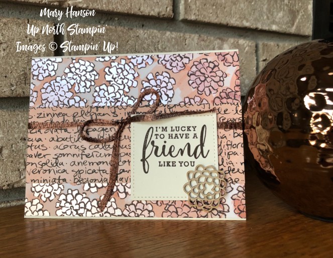 Share What You Love - Friend - Copper - Mary Hanson - Up North Stampin'
