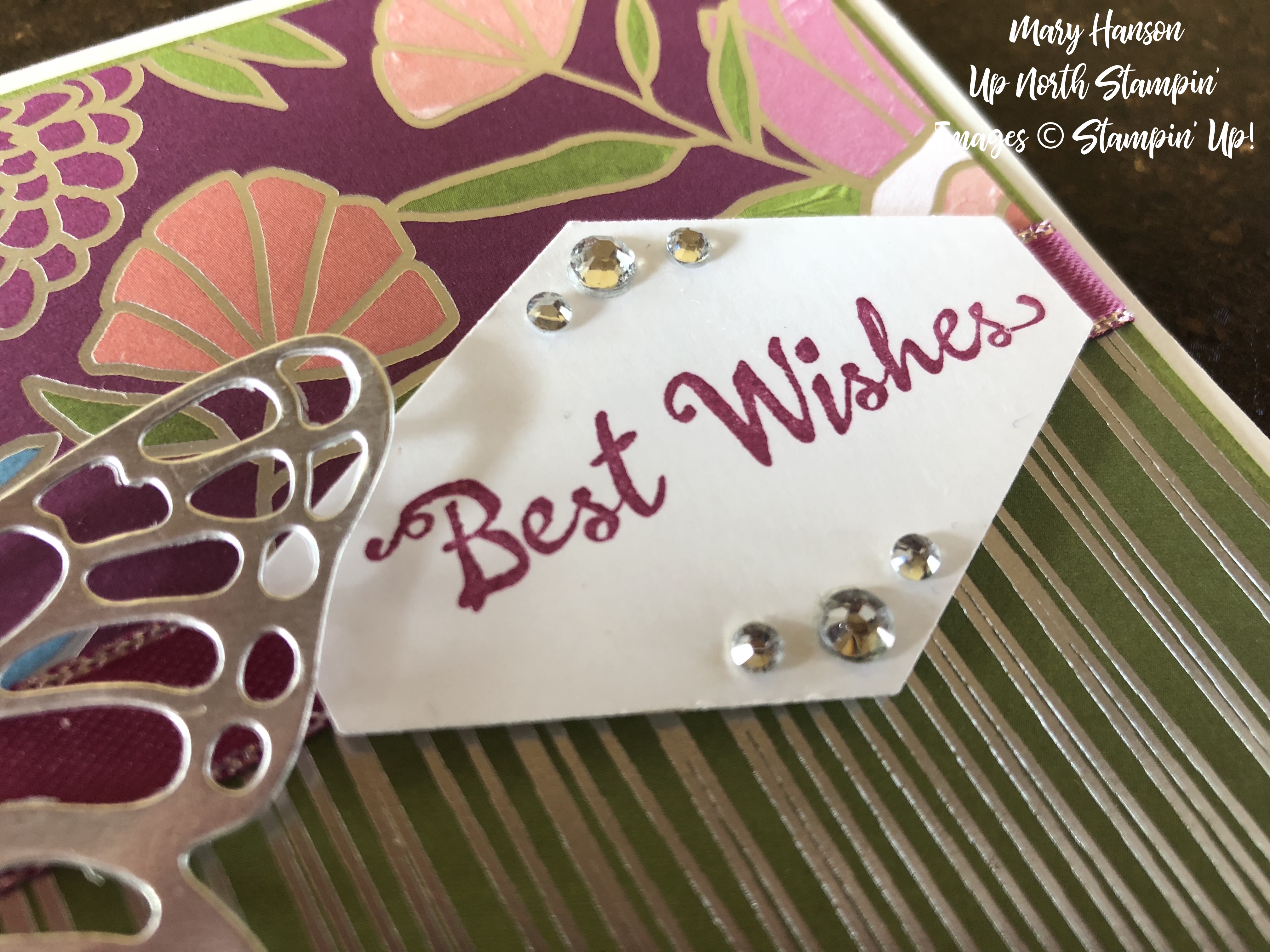 Sweet Soiree Designer Series Paper - Butterflies Thinlits Dies - Up North Stampin' - Mary Hanson