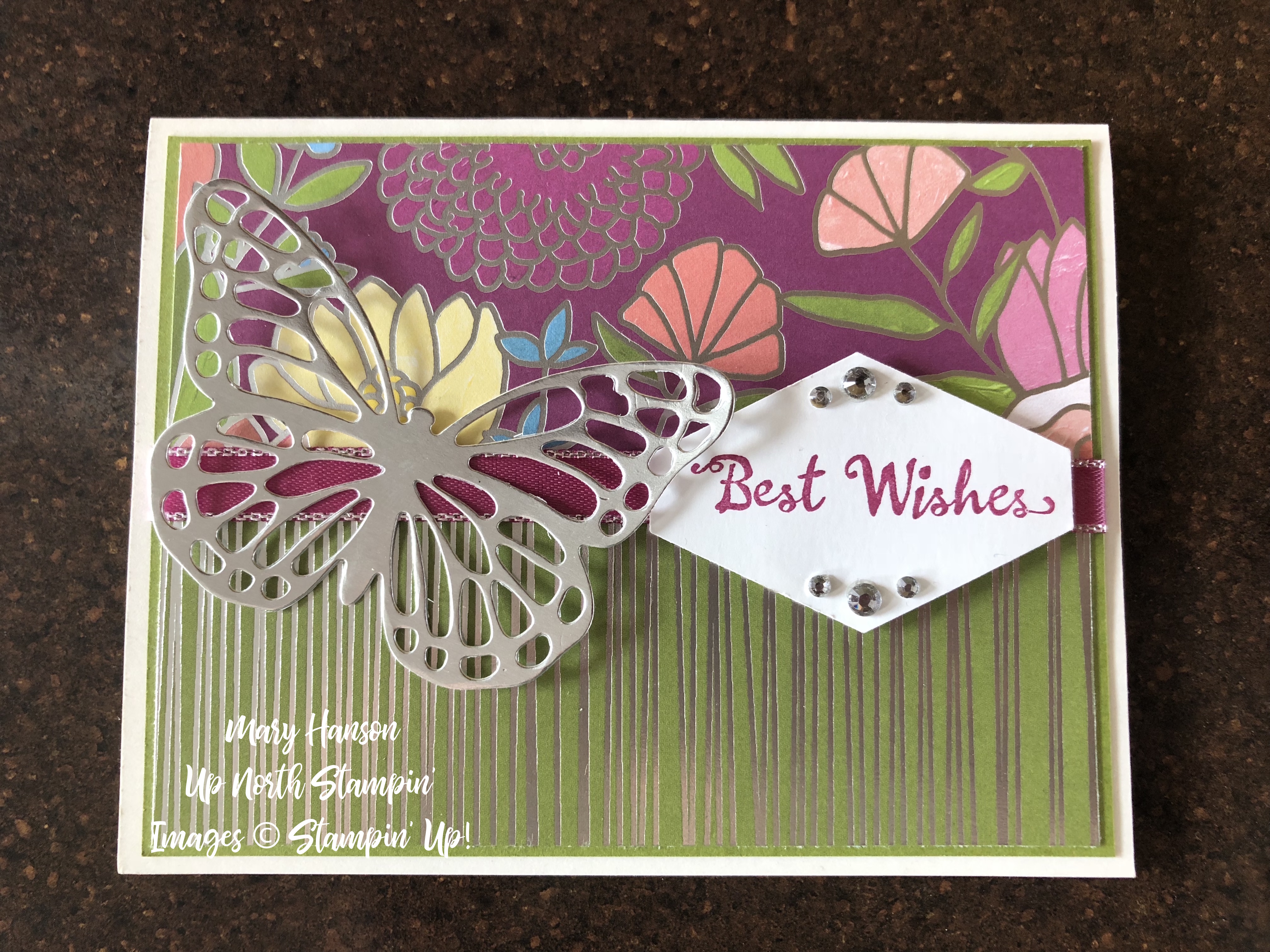 Sweet Soiree Designer Series Paper - Petal Palette - Butterfly Thinlits - Silver Foil - Mary Hanson - Up North Stampin' .jpeg