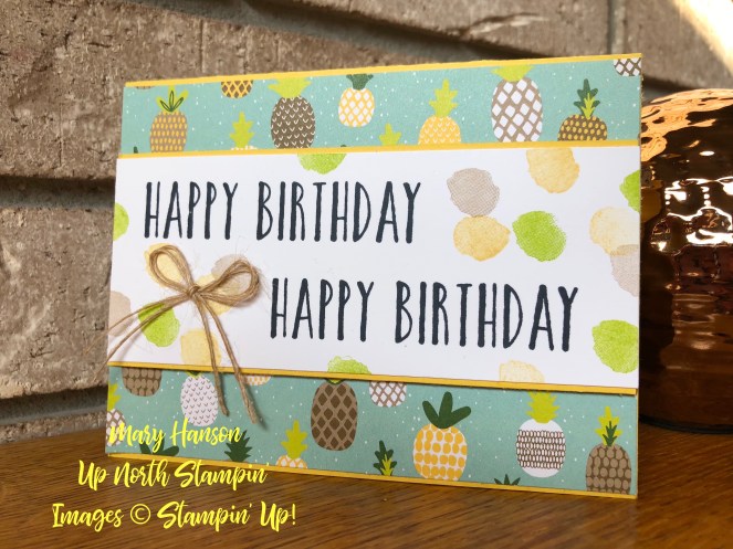 Tutti Frutti DSP - Perennial Birthday - Mary Hanson - Up North Stampin'