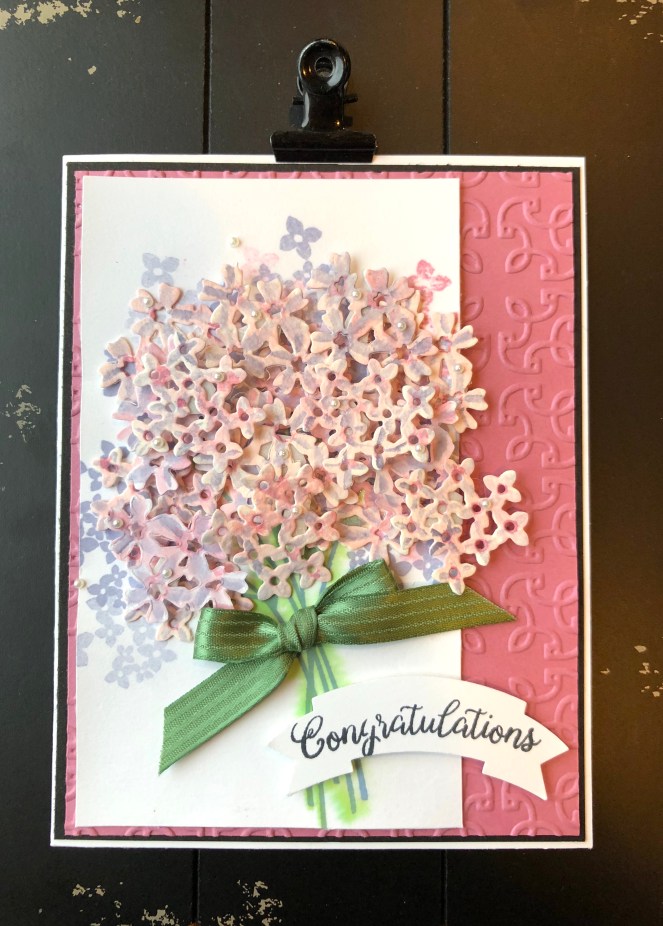 Beautiful Bouquet - Black background - Up North Stampin' - Mary Hanson