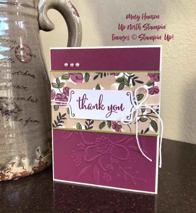 Share What You Love - Lovely Flower Textured Embossing Folder - Mary Hanson - Up North Stampin'