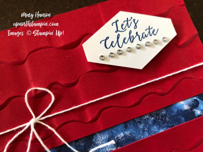 Detailed with Love - Ruffled Dynamic Textured Impressions Embossing Folder - Tailored Punch - Mary Hanson - Up North Stampin' - Close Up