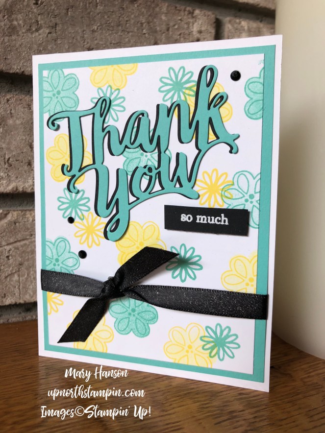 A big thank you - Coastal Cabana - Pineapple Puch - Mary Hanson - Up North Stampin'
