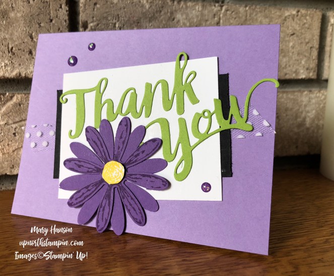 A Big Thank You - Delightful Daisy - Mary Hanson - Up North Stampin' - Stampin' Up!