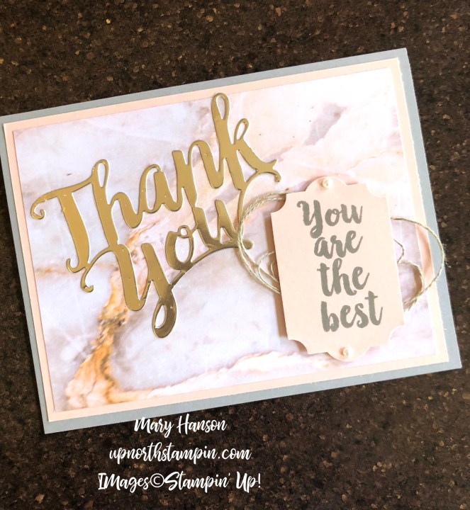 A Big Thanks 2 - Mary Hanson - Up North Stampin'
