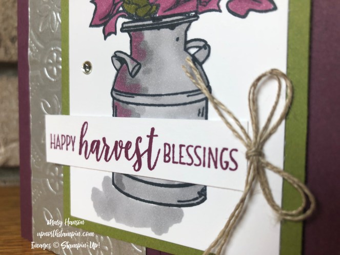 Close Up Country Home - Tin Tile Dynamic Textured Impressions Embossing Folder - Mary Hanson - Up North Stampin'