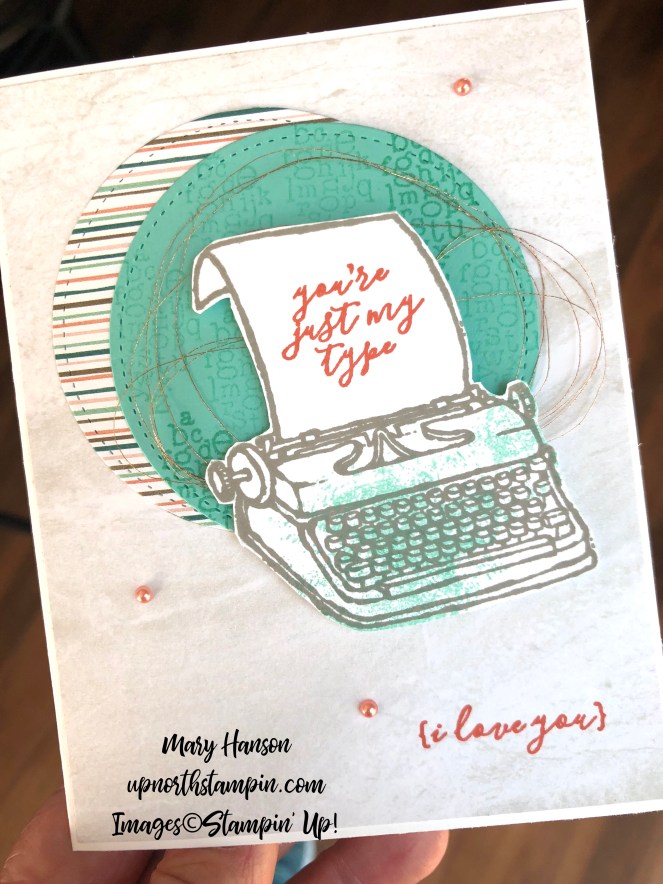 P.S. You're The Best 1 - Nature's Poem Designer Series Paper - Copper Thread - Stitched Shapes Framelits - Mary Hanson - Up North Stampin' - Stampin' Up!