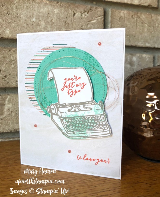 P.S. You're The Best 2 - Nature's Poem Designer Series Paper - Copper Thread - Stitched Shapes Framelits - Mary Hanson - Up North Stampin' - Stampin' Up!