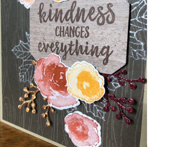 First Frost Clear Mount Bundle Close up - Colorful Seasons - Abstract Impressions - Joyous Noel 6 x 6 Glimmer Paper - Wood Textures Designer Series Paper - Shimmer Paint - Mary Ha