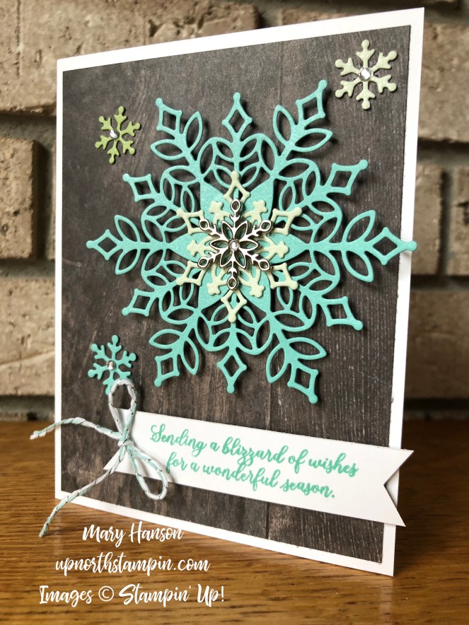 Snow is Glistening - Mary Hanson - Snowflake Showcase Bundle - Up North Stampin' - Stampin' Up!