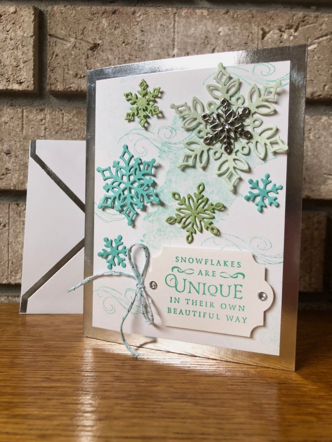 Snowflake Showcase Bundle - Beautiful Blizzard - Silver Foil-Lined Cards and Envelopes - Mary Hanson - Up North Stampin' - Stampin' Up!