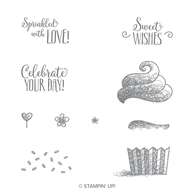 hello cupcake stamp set
