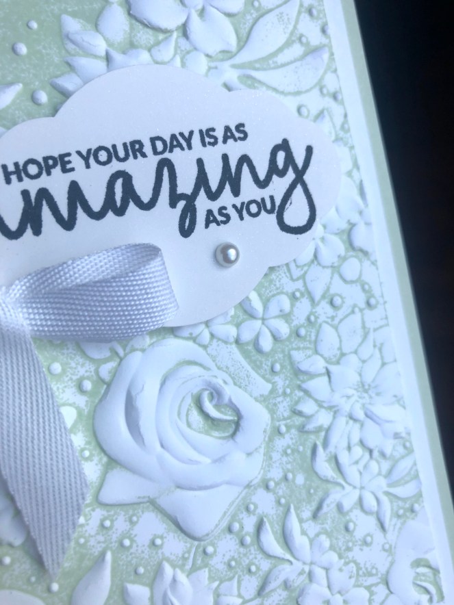 Close Up - Country Floral Textured Impressions Embossing Folder - Soft Sea Foam - Incredible You - Mary Hanson - Up North Stampin'