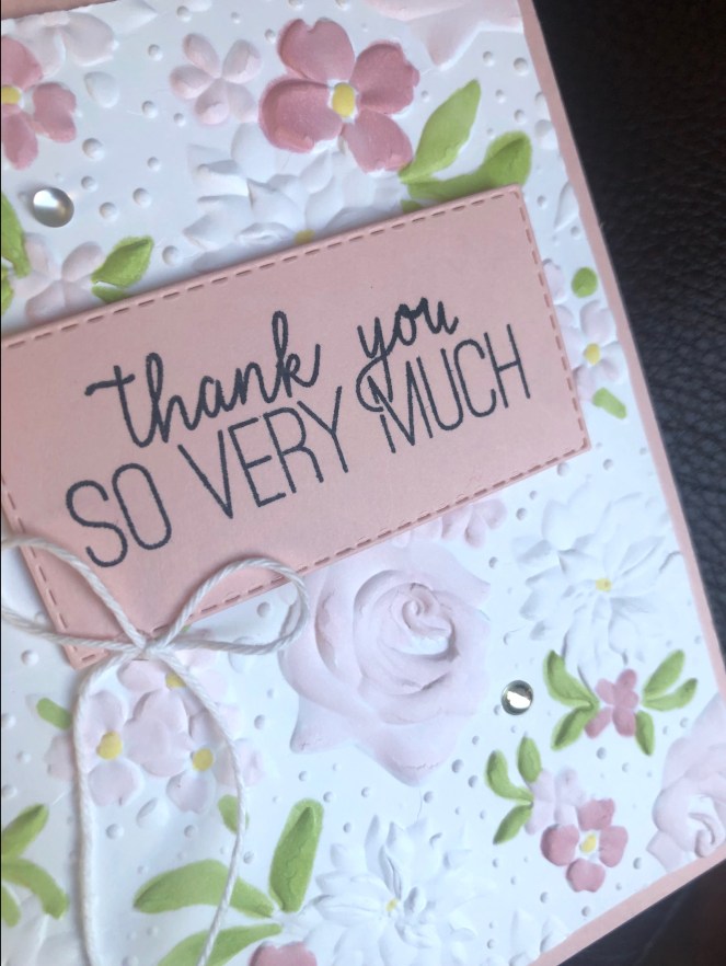 Close Up - Stampin' Blends - Butterfly Gala - Country Floral Textured Impressions Embossing Floral - Mary Hanson - Up North Stampin'