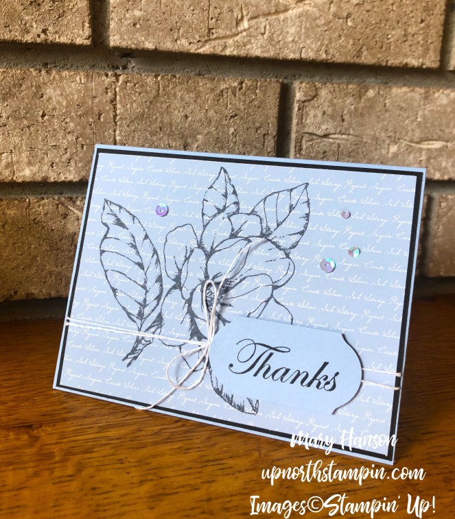 Magnolia - Daisy Lane - 2019-21 In Colors Designer Series Paper - Seaside Spray - Timeless Label Punch - Mary Hanson - Up North Stampin'