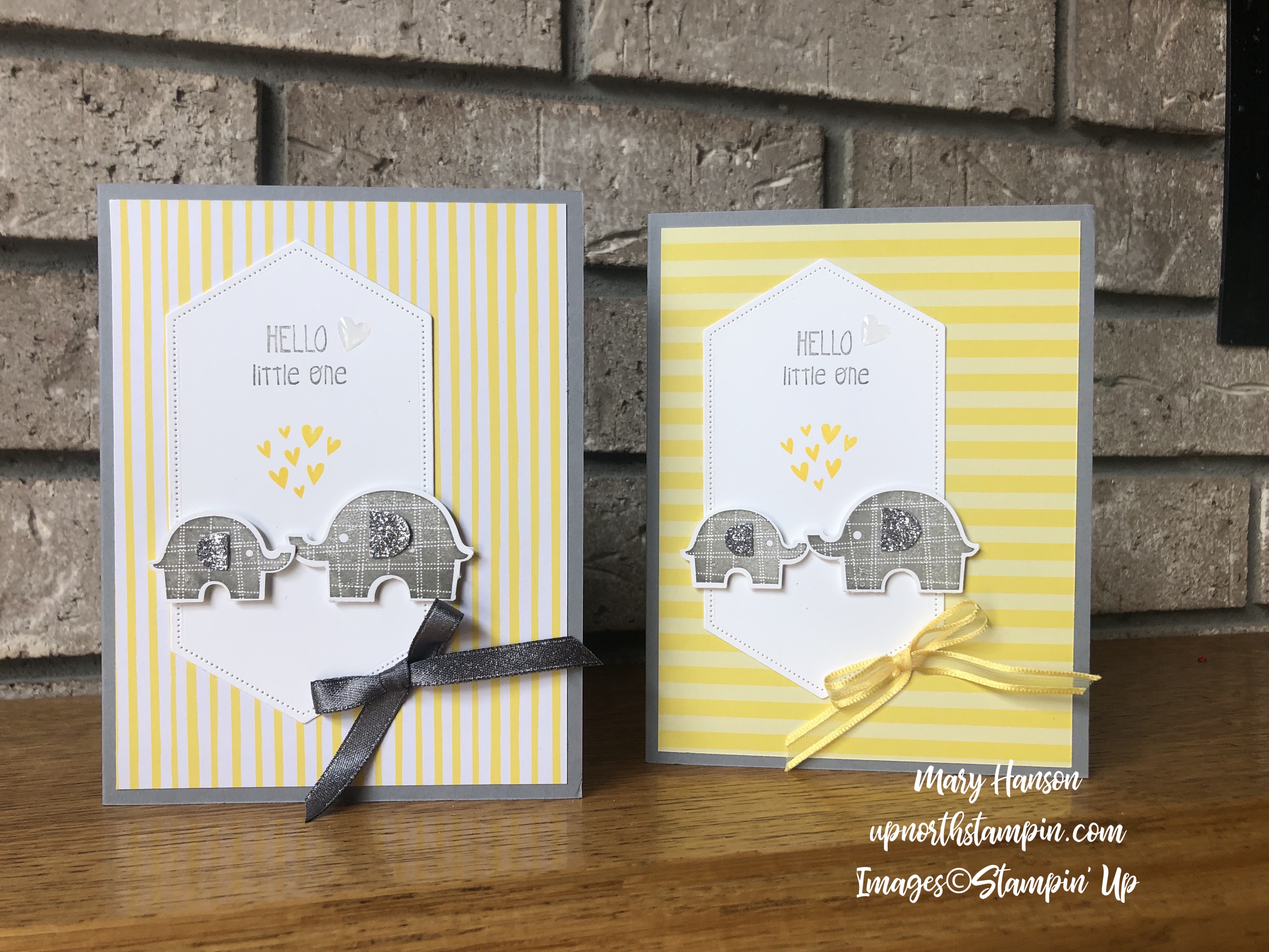 Little Elephant - Duo - 2018-20 In Color Designer Series Paper - Silver Glimmer Paper - Mary Hanson - Up North Stampin'