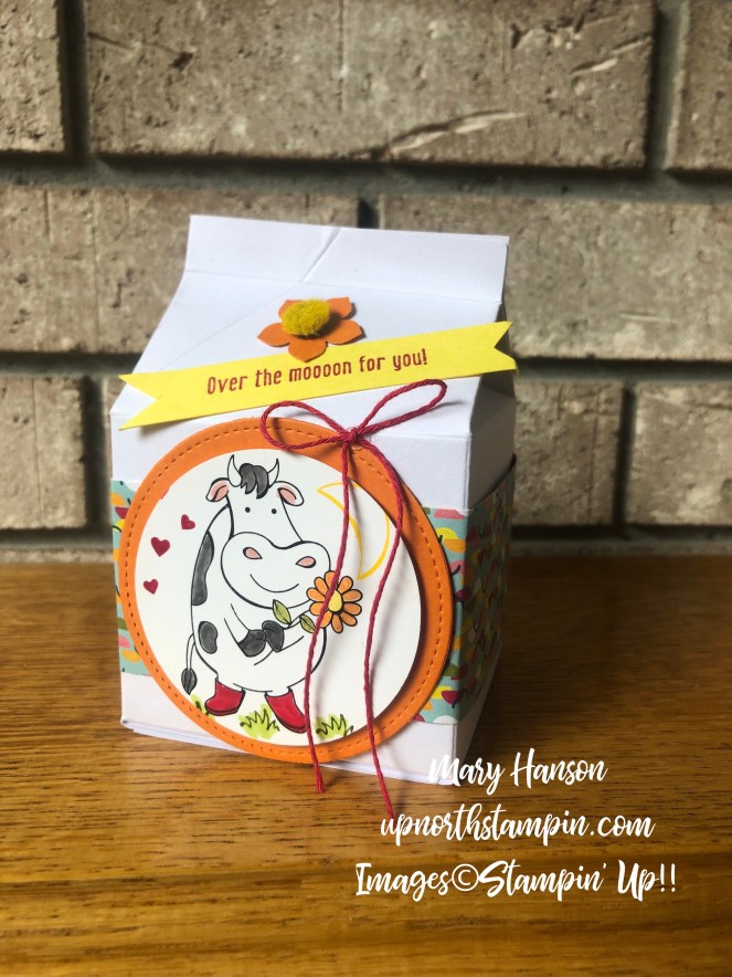 Over the Moon 2 - Milk Carton - Mary Hanson - Up North Stampin'