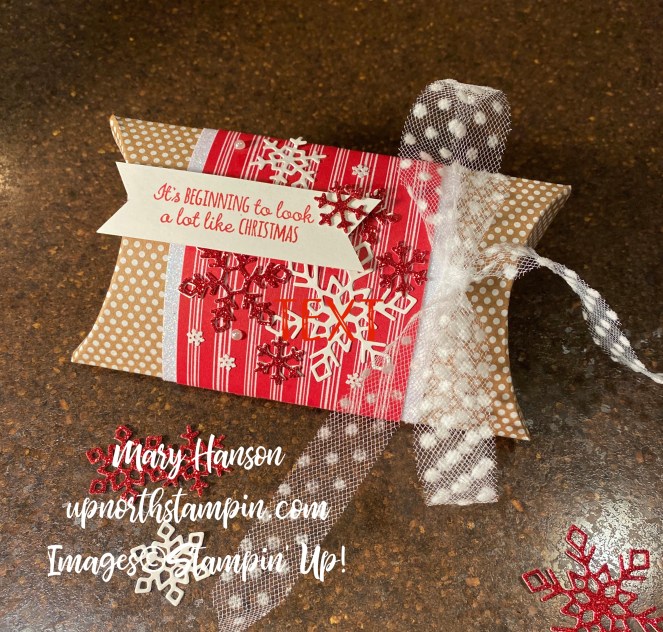 Kraft Pillow Box 3 - Merry Moose - Christmas Layers D