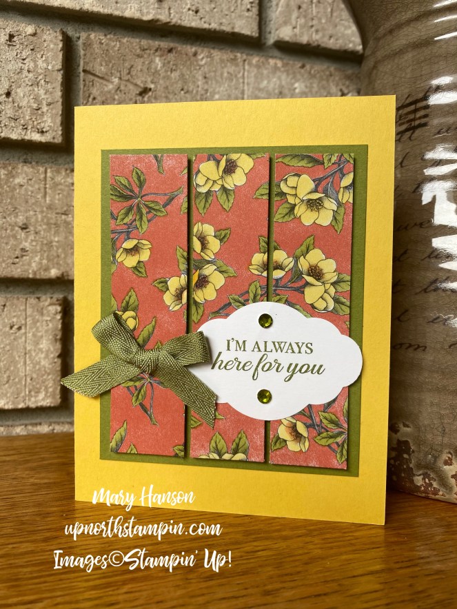 Botanical Prints - Daffodil Delight Stampin' Blends - Old Olive Stampin' Blends - Mary Hanson - Up North Stampin'