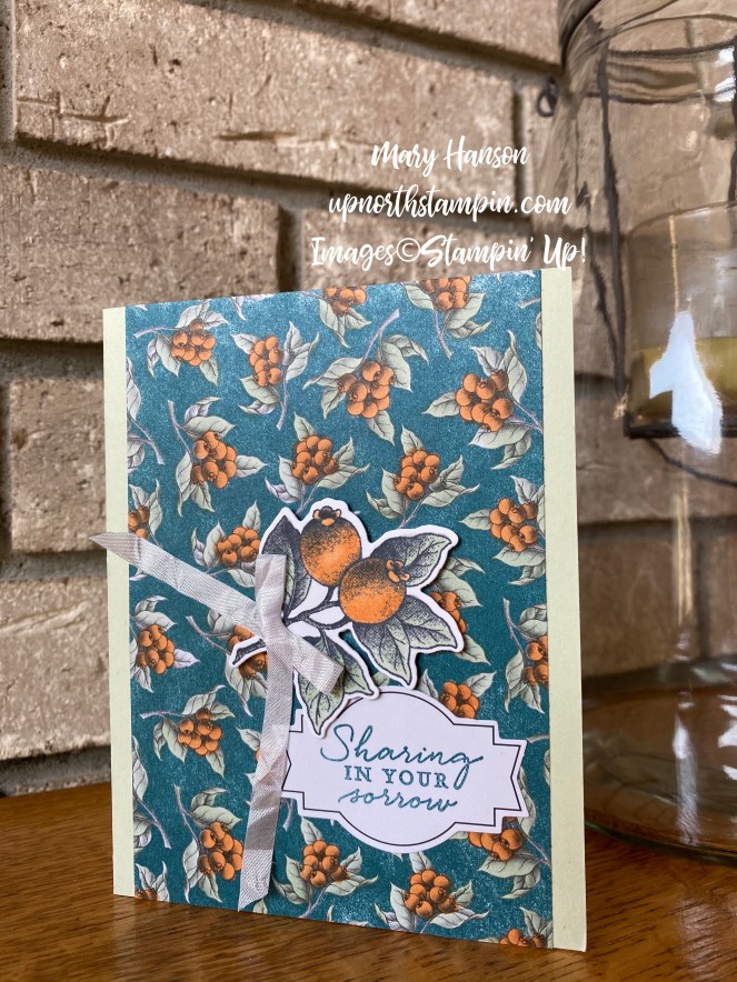 Botanical Prints Medley - Soft Seafoam - Pumpkin Pie - Mary Hanson - Up North Stampin'