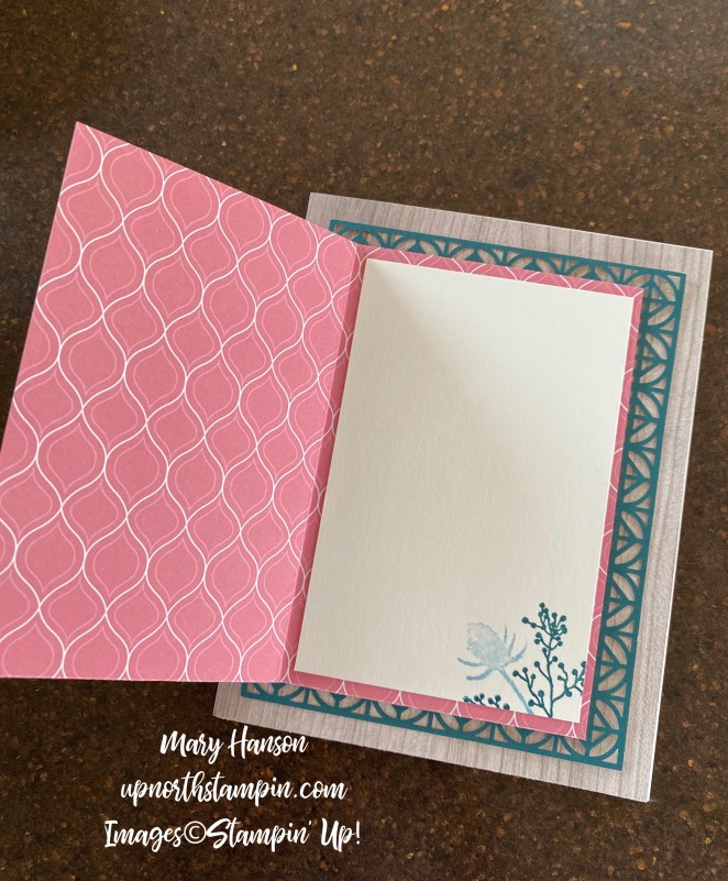 First Frost Bundle - Inside - Botanical Prints Medley - Pretty Peacock - Rococo Rose - Mary Hanson - Up North Stampin'